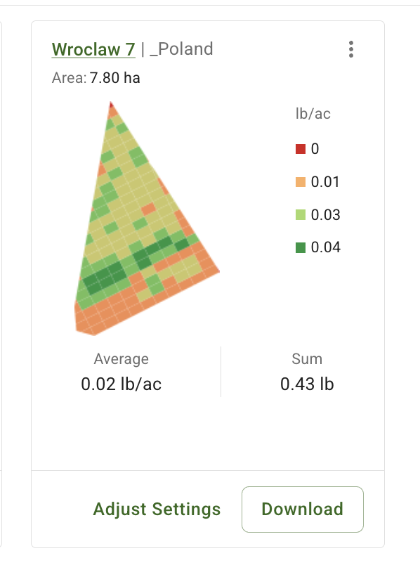 Equation map result showing rectangular pixels rotated to match the heading line direction.